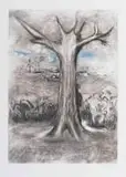 Trevor Thebe, Untitled I, 2026, drypoint on paper