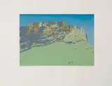 Alice Goldin, Table Mountain Face, 1995, screenprint on paper