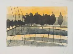 Alice Goldin, Milwane, 1969, woodcut on tissue paper