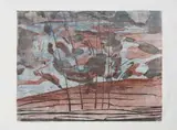 Alice Goldin, Longmere (sic), 1969, woodcut on tissue paper