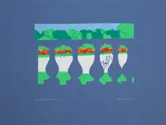 Alice Goldin, Parisian Summer, 1990, screenprint on paper