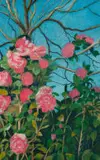 Alice Goldin, Camellia's (sic), 2010, tempera on canvas board