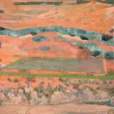 Gabrielle Raaff, Lake Land II (sic), 2023, water-based oil on board