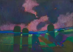 Untitled / AG 119 by André Wilhelm Groenewald, pastel on card, offered Sep 2026