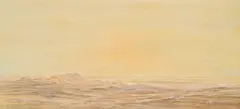 Arnfried Blatt, Arid Landscape, 1973, mixed media on board