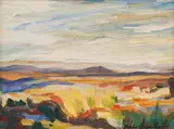 Stefan Ampenberger, Landscape, oil on board