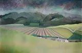 Simon Jones, Sheltering Sky, 1991, oil on canvas laid down on board