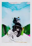 Zander Blom, Encounter on the Road: The Savage Death Master and the Performing Six Legged Albino Crocodile, photographic print on Dibond