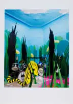 Zander Blom, First Glimpse of Paradise: Magical Alternate Universe, Tasty Jungle Beast World, photographic print on Dibond