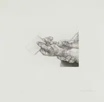 Hanneke Benadé, Nota III, 2012, aquatint and soft-ground etching on Zerkall Intaglio 250gsm