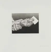 Hanneke Benadé, Nota I, 2012, aquatint and soft-ground etching on Zerkall Intaglio 250gsm