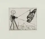William Kentridge, Camera Horus, 2006, drypoint on Hahnemühle Warm White paper