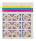 Walter Battiss, Fook Island Postage Stamps, two, photolithograph on perforated paper