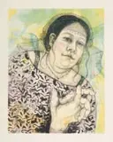 Hanneke Benadé, Untitled (Portrait of a Woman) III, lithograph on paper