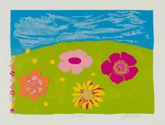 Edwine Simon, Cape Veld, 1994, screenprint on paper