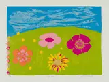 Edwine Simon, Cape Veld, 1994, screenprint on paper