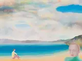 Simon Jones, Figures by the Sea, 1988, acrylic on board