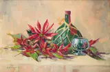 Christiaan Nice, Still Life with Glass, oil on canvas laid down on board