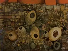 Gordon Vorster, Cross Section, oil on board