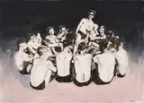 Johannes Petrus Meyer, Games for Boys, 2016, oil on board