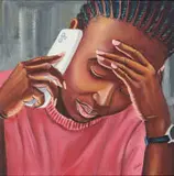 Lutanda Zemba Luzamba, Hello! 2, 2026, oil on panel