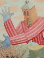 Hardy Botha, Tower Head, 1996, watercolour on paper