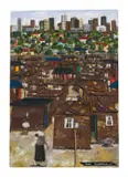 Vusi Khumalo, Low, Middle, Upper, 2009, mixed media on board