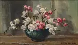 Otto Klar, Spring Blossoms, oil on canvas laid down on board