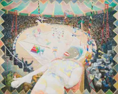Hardy Botha, Circus Scene, 1988, oil on canvas