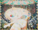 Hardy Botha, Circus Scene, 1988, oil on canvas