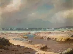 Roy Taylor, North of Morgans Bay, E. Cape, oil on canvas laid down on board