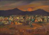 Amos Langdown, Township Scene