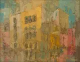 Frank Spears, Buildings, oil on board