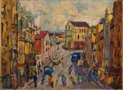 Kenneth Baker, Sea View - District Six, oil on board