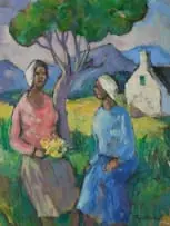 James Thackwray, Bunch of Flowers, oil on board