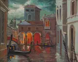Venetian Canal by Adelio Zagni Zeelie, oil on board, offered Sep 2026