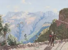 Willem Hermanus Coetzer, Katberg Pass, 1932, oil on canvas