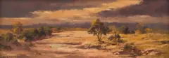 Otto Klar, Upper Sellati, 1968, oil on board
