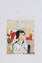 Simon Stone, Study for a Mosaic, watercolour on paper