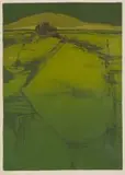 Fred Schimmel, The Green Hills of Earth, 1977, screenprint on paper