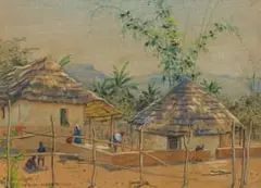 Erich Mayer, K****rstad Krantzpoort in die Zoutansberg Tvl, 1929, watercolour on artist's board