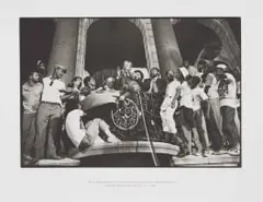 Chris Ledochowski, Nelson Mandela Delivers His First Public Speech in 27 years, on the Day of His Release. City Hall, Grand Parade, Cape Town 11.02.1990, 2004, lithograph on 100% cotton BFK Rives mould-made paper