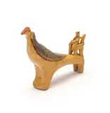 Hylton Nel, Figure Seated on a Mythical Creature, painted and glazed ceramic