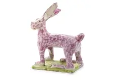 Hannes Basie Gerhardus, Purple Rabbit, 2021, painted and glazed ceramic