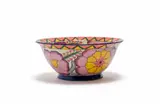 Ardmore Ceramic Studio, Yellow and purple fish and flower bowl, 2002, painted and glazed ceramic
