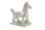 Hannes Basie Gerhardus, White Horse, painted and glazed ceramic
