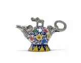 Ardmore Ceramic Studio, Small elephant teapot with poetry, 2001, painted and glazed ceramic