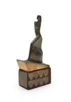 Johann Moolman, The Star: Woman of the Year Floating Trophy, 1971, bronze, on a wooden base