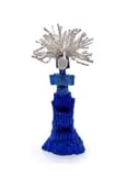 Dominique Zinkpè, Petite Princesse (Small Princess), 2021, assemblage of hand-sculpted and painted Ìbejì figurines