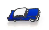 Brett Murray, Blue Car, painted steel and Perspex®